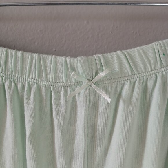 Knix Pajama Set Size Medium Mint Green Lace Cami and Shorts - Picture 9 of 11
